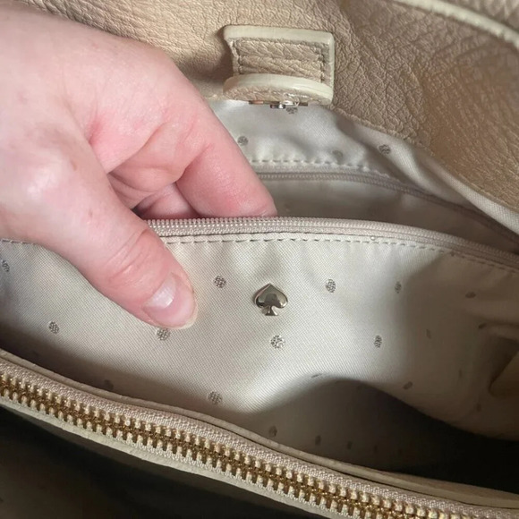 Kate Spade Camel Quilted Leather Gold Coast Maryanne Large Tote Cashew  Tan - Picture 8 of 9